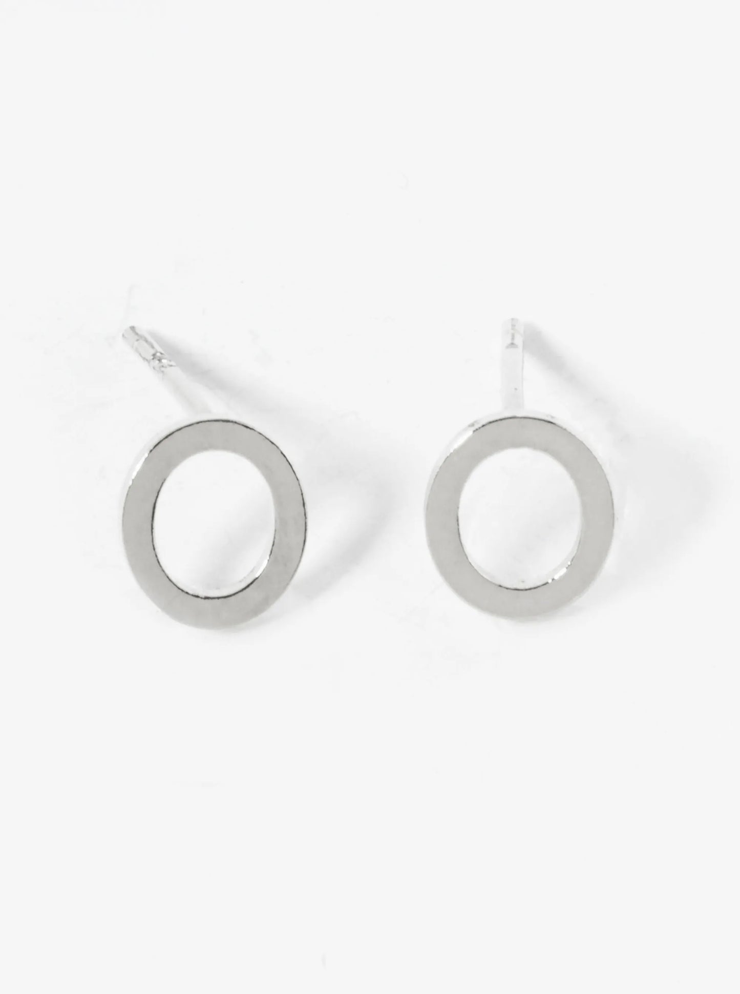 18K Gold Dipped 6mm Brass Initial Stud Earrings