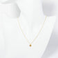 18K Gold Dipped 6mm Pave Set CZ Round Pendant Necklace