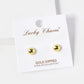 18K Gold Dipped 7mm Ball Stud Earrings