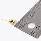 18K Gold Dipped 7mm Ball Stud Earrings
