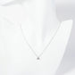18K Gold Dipped 7mm Triangle Pendant Minimalist Necklace