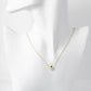 18K Gold Dipped 8mm Brass Ball Pendant Necklace
