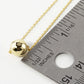 18K Gold Dipped 8mm Brass Ball Pendant Necklace