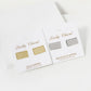 18K Gold Dipped 8mm Brass Rectangle Sterling Silver Post Stud Earrings