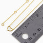 18K Gold Dipped 8mm Delicate Wire Heart Pendant Necklace