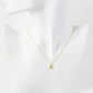 18K Gold Dipped 9mm Bamboo Initial Pendant Necklace