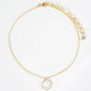 18K Gold Dipped 9mm Enamel Smiley Face Charm Brass Chain Anklet