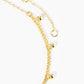 18K Gold Dipped Brass Ball Beaded Brass Satellite Anklet