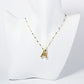 18K Gold Dipped Brass Bubble Initial Pendant Necklace