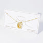 18K Gold Dipped Brass Bubble Initial Pendant Necklace