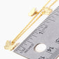 18K Gold Dipped Brass Filigree Small Butterflies Chain Anklet