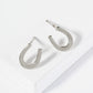 18K Gold Dipped Brass Horseshoe Stud Earrings