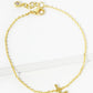 18K Gold Dipped Brass Initial Chain Bracelet