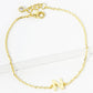 18K Gold Dipped Brass Initial Chain Bracelet