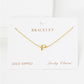 18K Gold Dipped Brass Initial Chain Bracelet