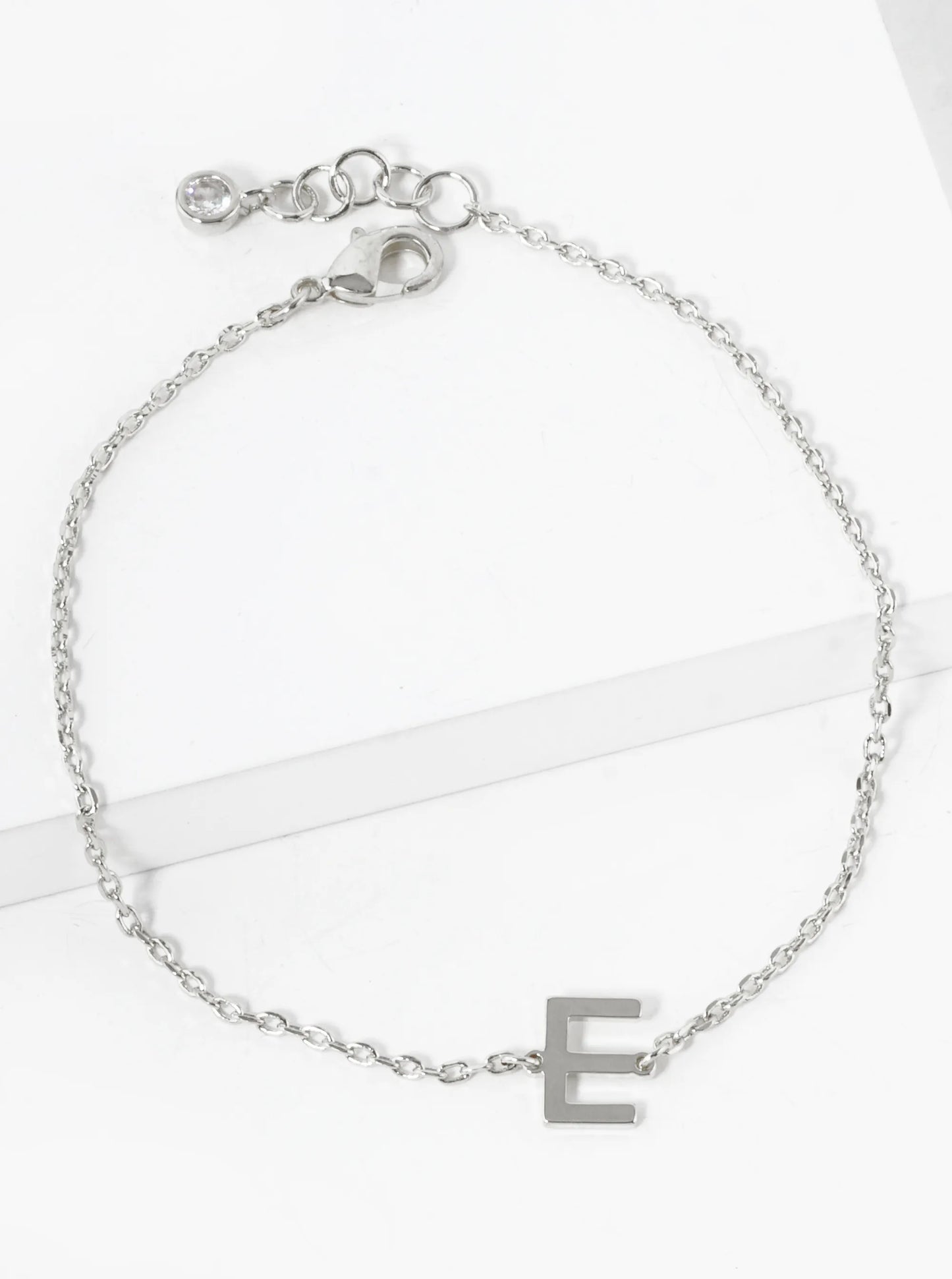 18K Gold Dipped Brass Initial Chain Bracelet