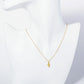 18K Gold Dipped Brass Musical Note Pendant Necklace