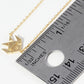 18K Gold Dipped Brass Paper Fish Pendant Necklace