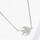 18K Gold Dipped Brass Paper Fish Pendant Necklace