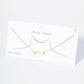 18K Gold Dipped Brass Safety Pin Pendant Necklace