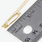 18K Gold Dipped Brass Safety Pin Pendant Necklace