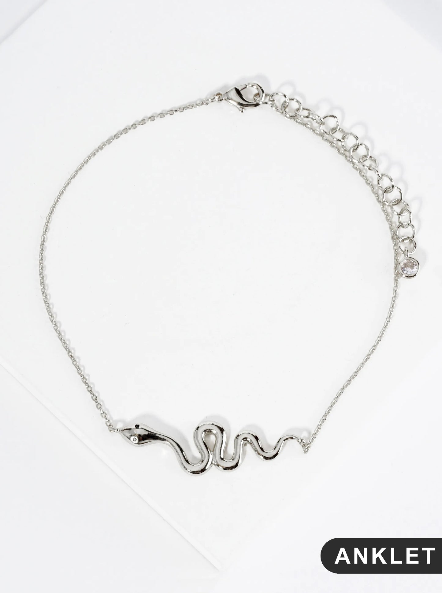 18K Gold Dipped Brass Snake Chain Anklet