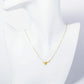 18K Gold Dipped Brushed Brass Electric Guitar Pendant Necklace