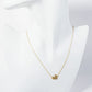 18K Gold Dipped Brushed Brass Rabbit Pendant Necklace