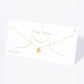 18K Gold Dipped Brushed Brass Starfish Sea Star Pendant Necklace