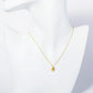 18K Gold Dipped Brushed Brass Turtle Pendant Necklace