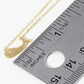 18K Gold Dipped Brushed Brass Whale Pendant Necklace