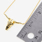 18K Gold Dipped Bull Head Pendant Necklace