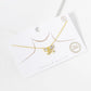 18K Gold Dipped CZ Butterfly Pendant Necklace