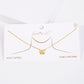 18K Gold Dipped CZ Butterfly Pendant Necklace