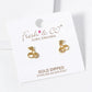 18K Gold Dipped CZ Cherry Stud Earrings