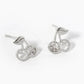 18K Gold Dipped CZ Cherry Stud Earrings