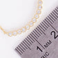 18K Gold Dipped CZ Curved Bar Pendant Delicate Necklace
