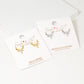 18K Gold Dipped CZ Deer Head Stud Earrings