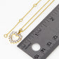 18K Gold Dipped CZ Pave 13mm Heart Pendant Necklace