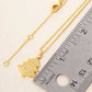 18K Gold Dipped CZ Pave Christmas Tree Pendant Necklace