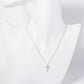 18K Gold Dipped CZ Pave Cross Pendant Necklace