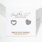 18K Gold Dipped CZ Pave Heart Post Stud Earrings