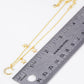 18K Gold Dipped CZ Pave Moon And Star Charm Brass Chain Anklet
