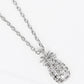 18K Gold Dipped CZ Pave Pineapple Pendant Delicate Necklace