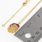 18K Gold Dipped CZ Pave Santa Claus Pendant Christmas Necklace