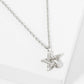 18K Gold Dipped CZ Pave Star Pendant Necklace
