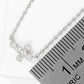 18K Gold Dipped CZ Sideways Dainty Cross Pendant Necklace
