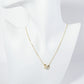 18K Gold Dipped CZ Swan Pendant Necklace