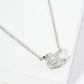 18K Gold Dipped CZ Swan Pendant Necklace