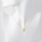 18K Gold Dipped Cubic Zirconia Pave Cross Pendant Necklace